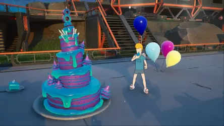 Как отыскать праздничный торт и подарки на день рождения в Fortnite